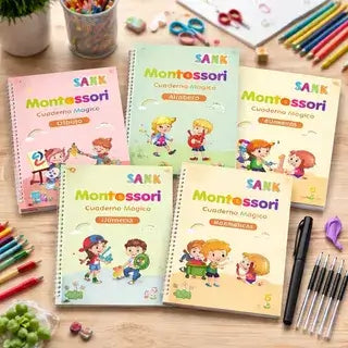 Set Cuaderno Mágico Caligrafía Montessori