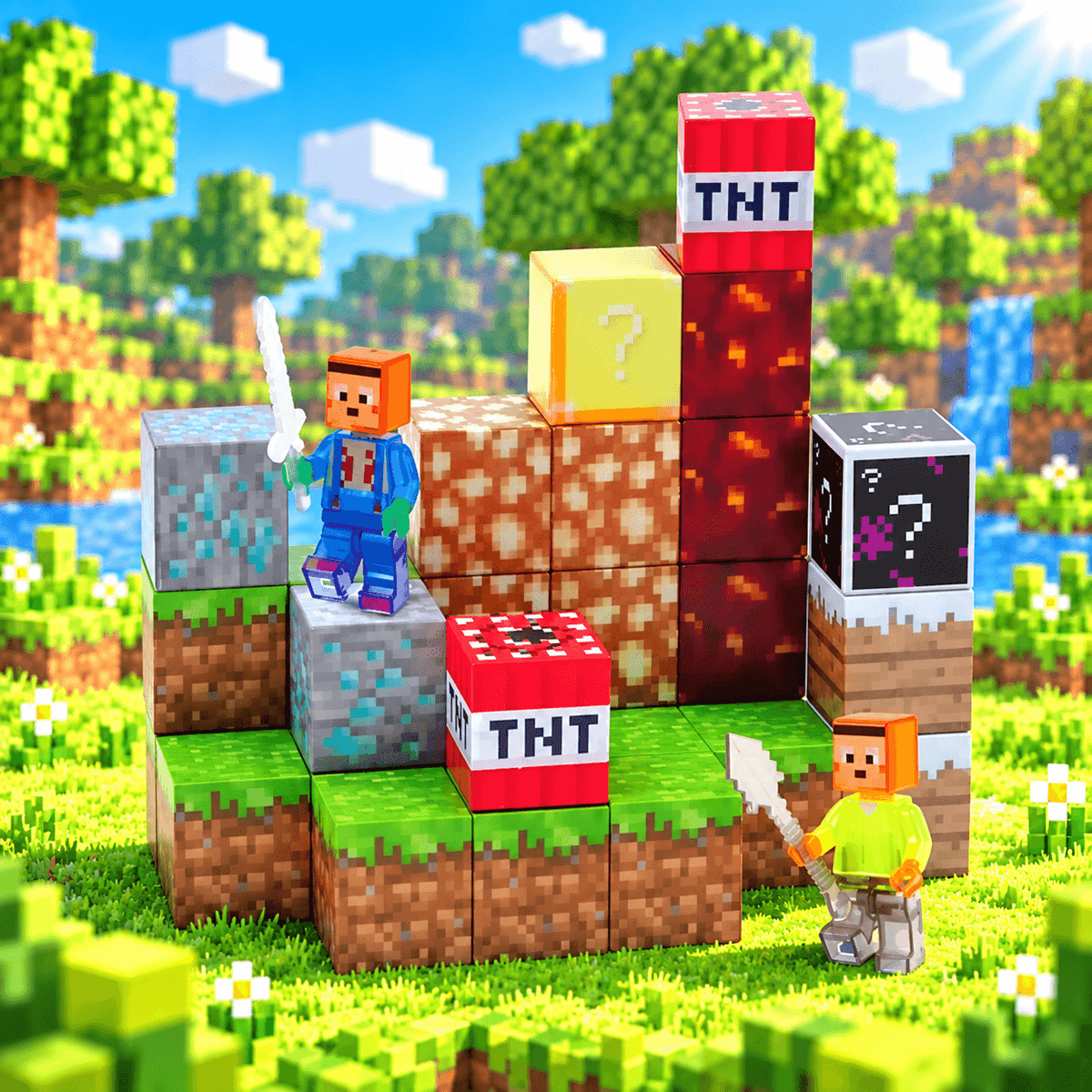 Bloques Magneticos Minecraft 87Pcs