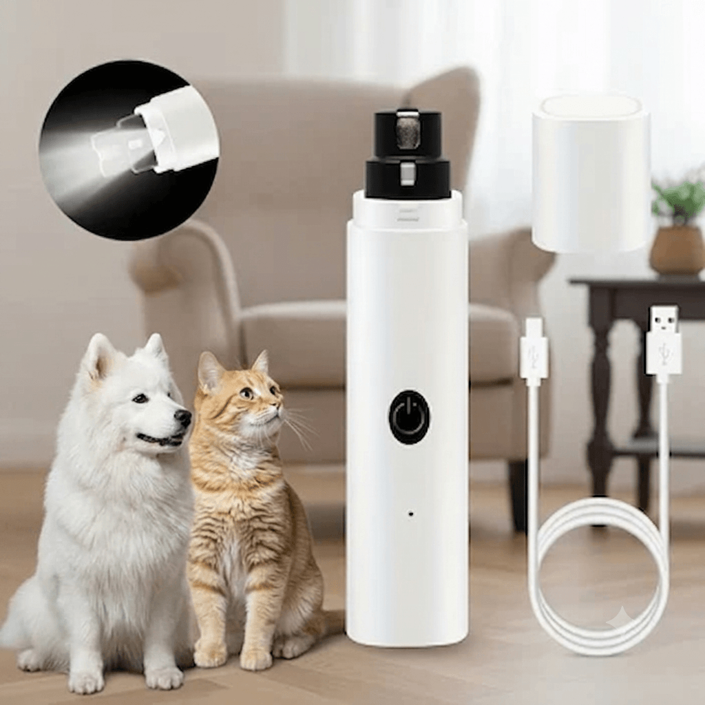 LIMA ELECTRICA CON LUZ PARA MASCOTAS