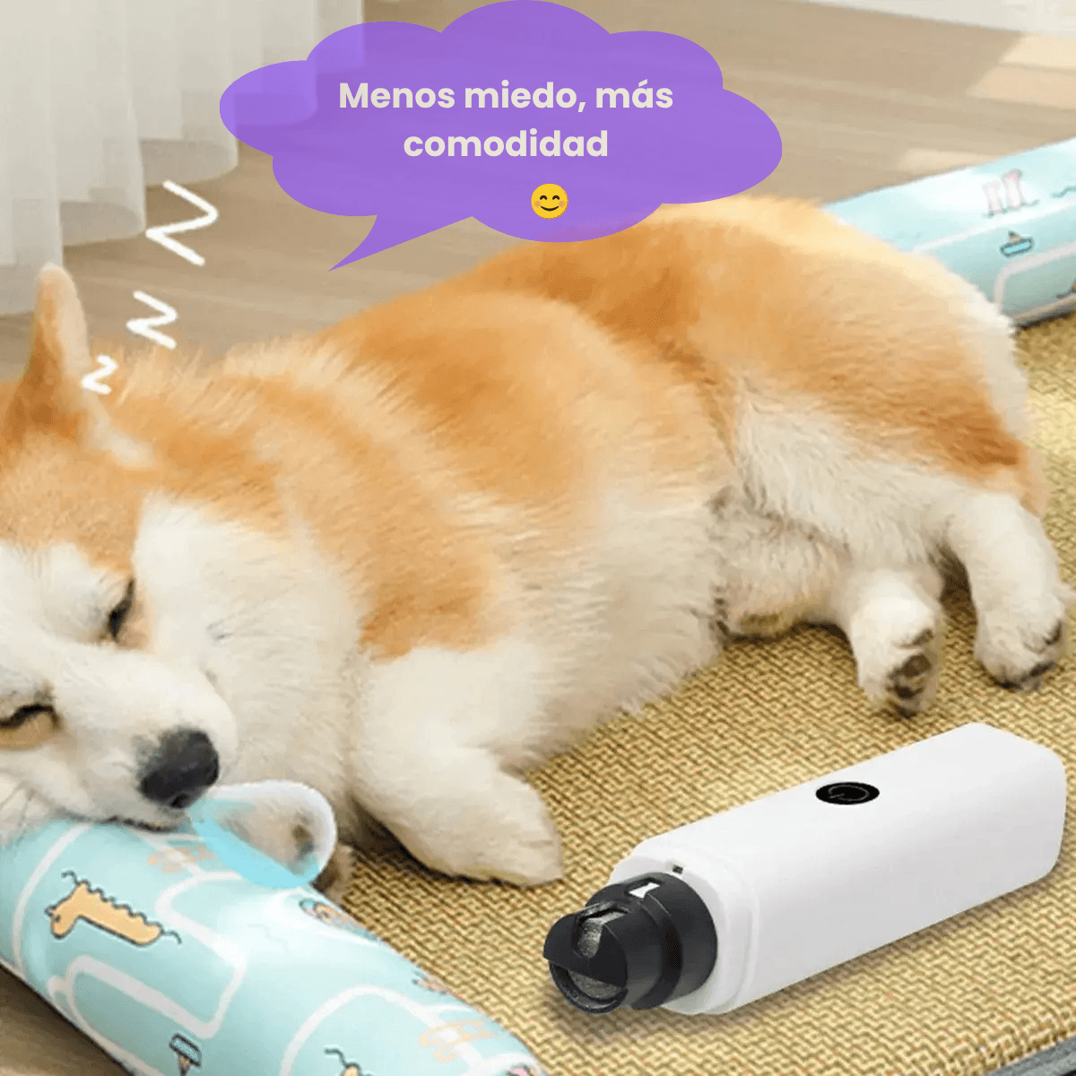LIMA ELECTRICA CON LUZ PARA MASCOTAS