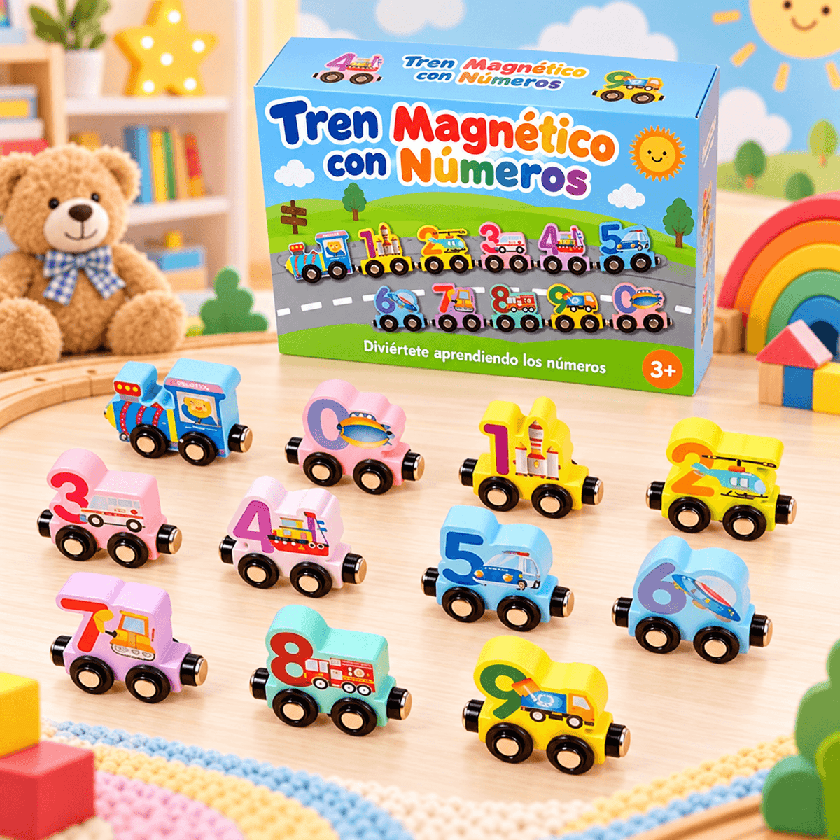 TREN NÚMEROS MAGNÉTICO
