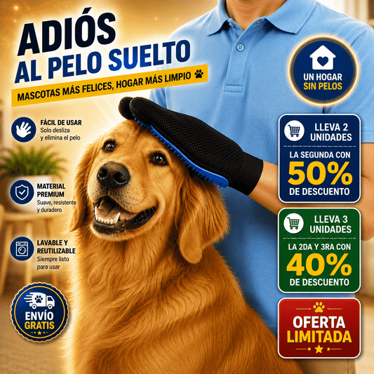GUANTE QUITA PELOS DE MASCOTAS -
